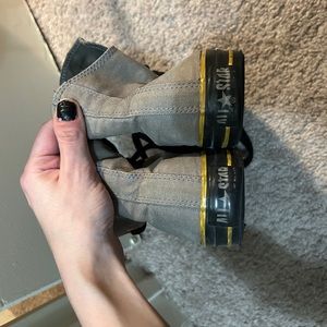 Grey Converse High Tops